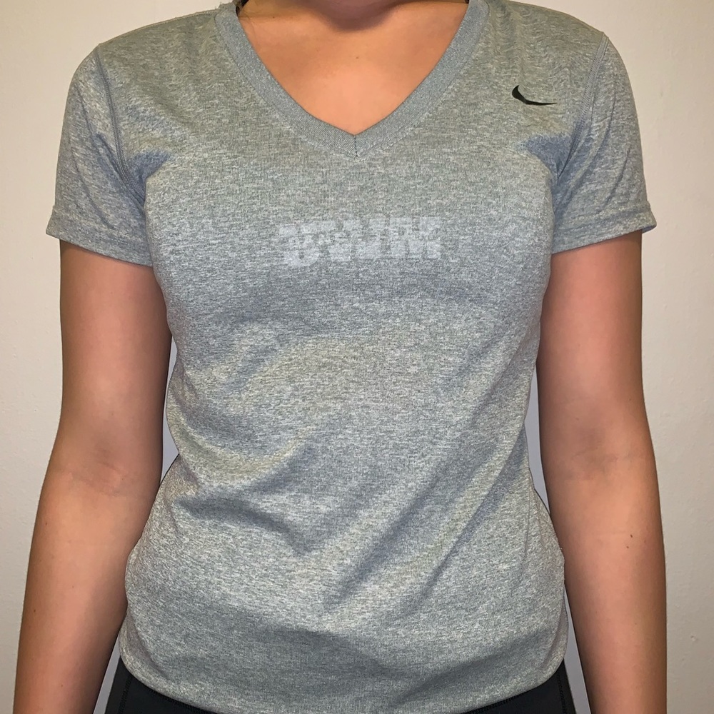 Grey Nike V Neck